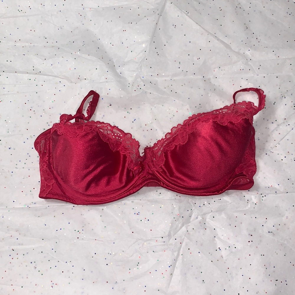 Victoria secret 36d vintage push up bra super rare red - Picture 1 of 2